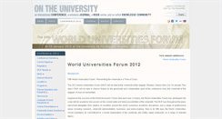 Desktop Screenshot of 2012.ontheuniversity.com